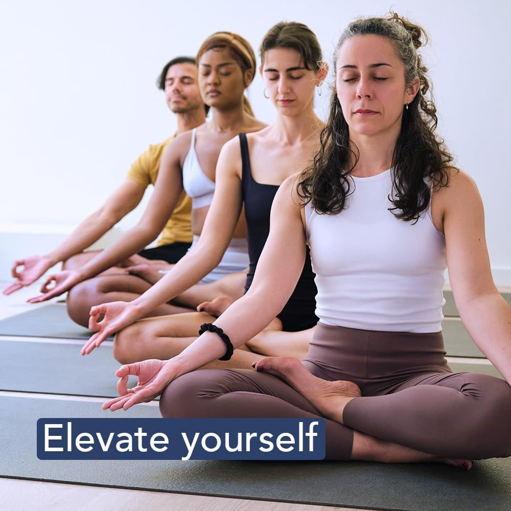 Better Grip Thick Yoga Mat - Beginner Exercise Yoga Mat with Non-Slip Surface for Home Gym, Earth-Friendly & Recyclable Pilates and Workout Pad Women & Men, 1/4 Inch Thick