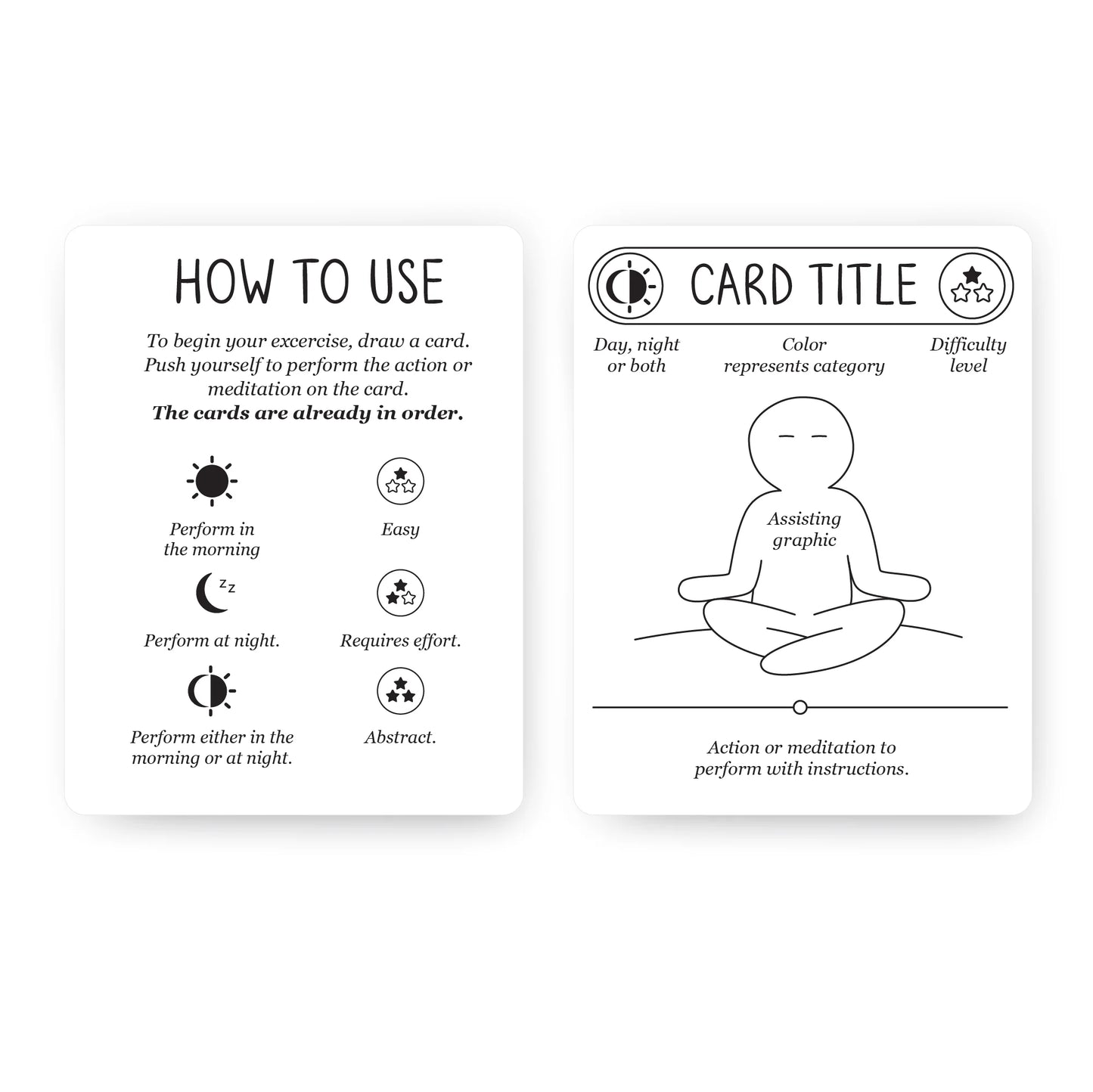 100 Meditation Cards | Positive Affirmations | Anxiety & Stress Relief | Mindful Gift Teens & Adults
