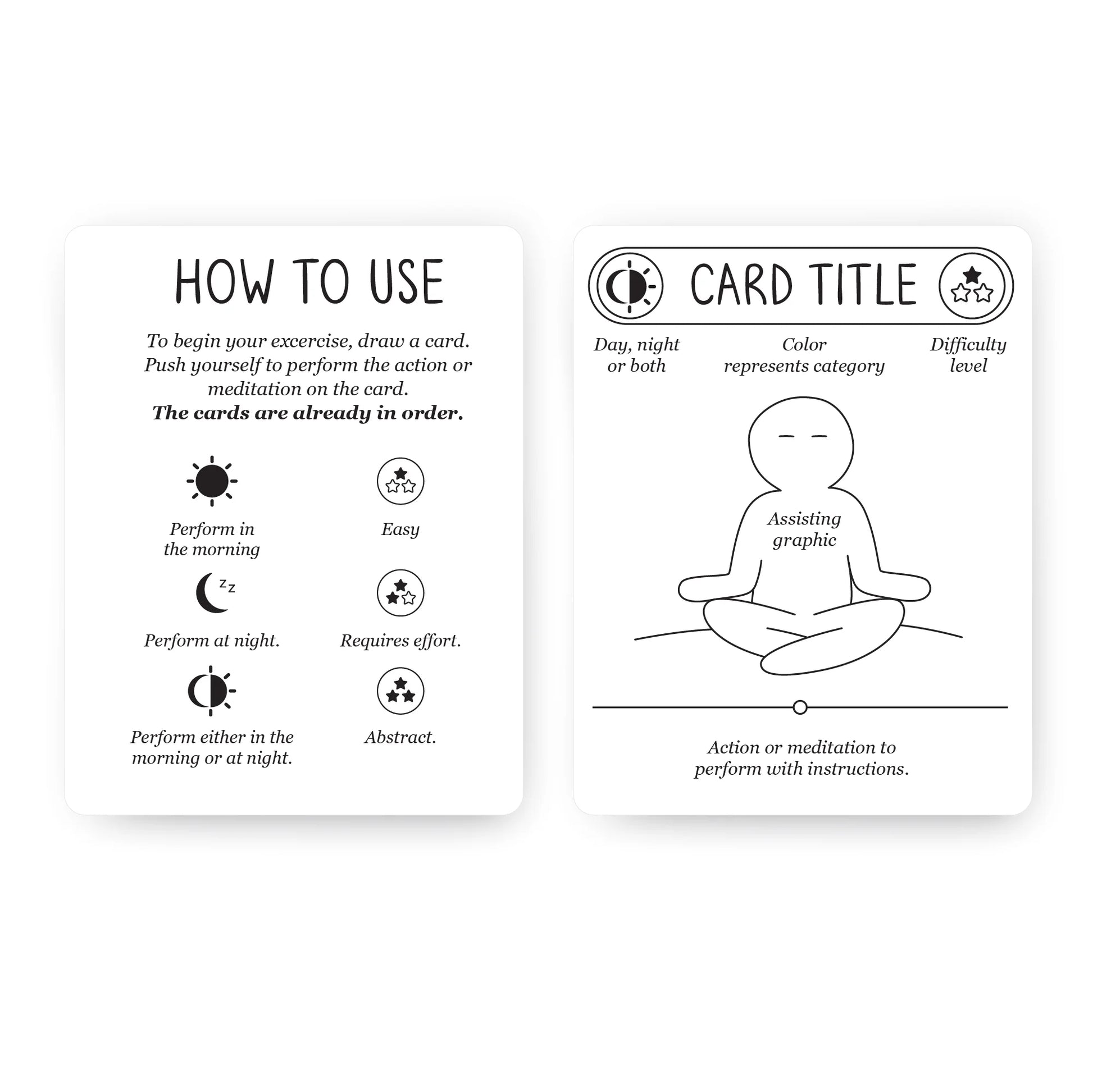 100 Meditation Cards | Positive Affirmations | Anxiety & Stress Relief | Mindful Gift Teens & Adults