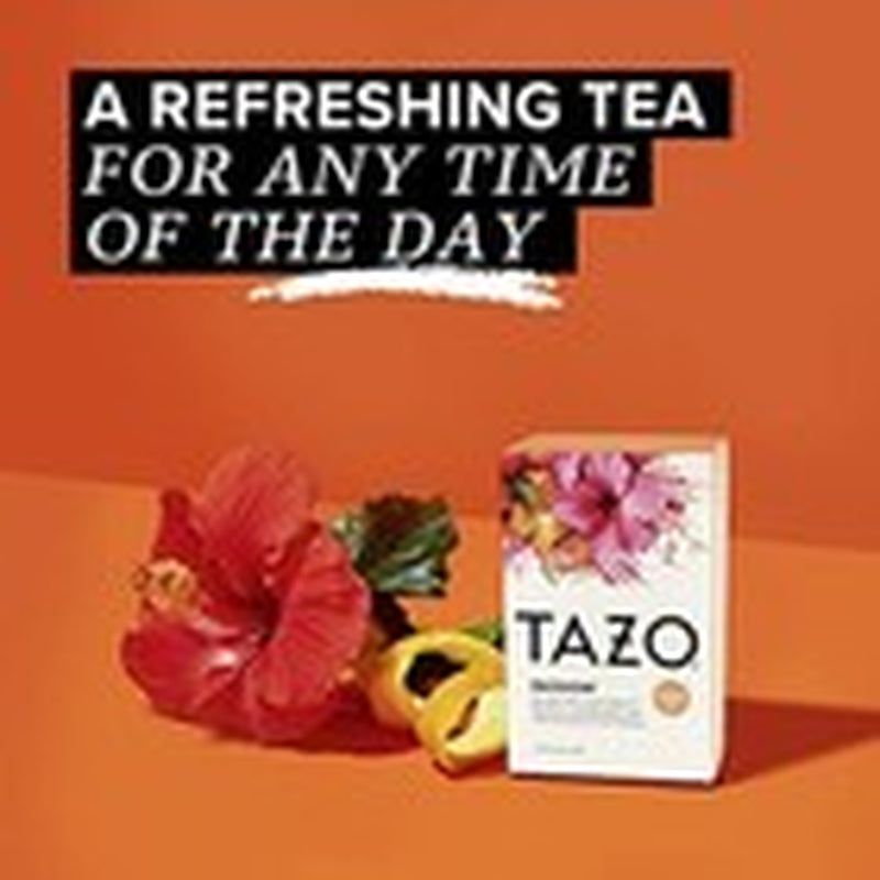 TAZO Passion Herbal Tea Bags 20 Count Pack of 6 Caffeine Free Iced Tea