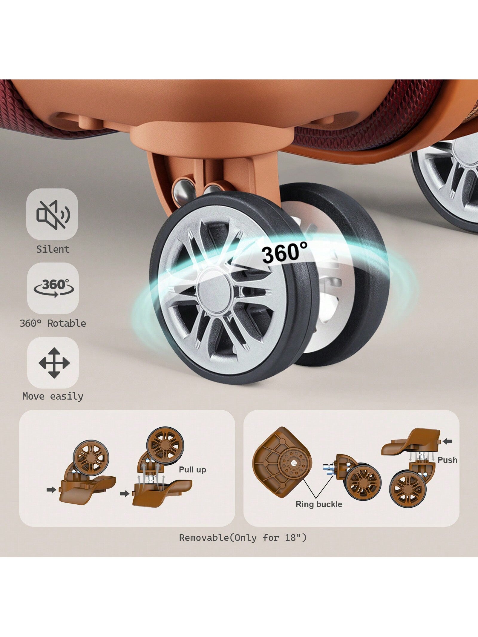 Joyway Melalenia Luggage Sets 7 Piece Suitcase Set, Hard Shell Carry on Luggage Travel Suitcases with Spinner Wheels and TSA Lock, Lightweight Luggage Set for Women