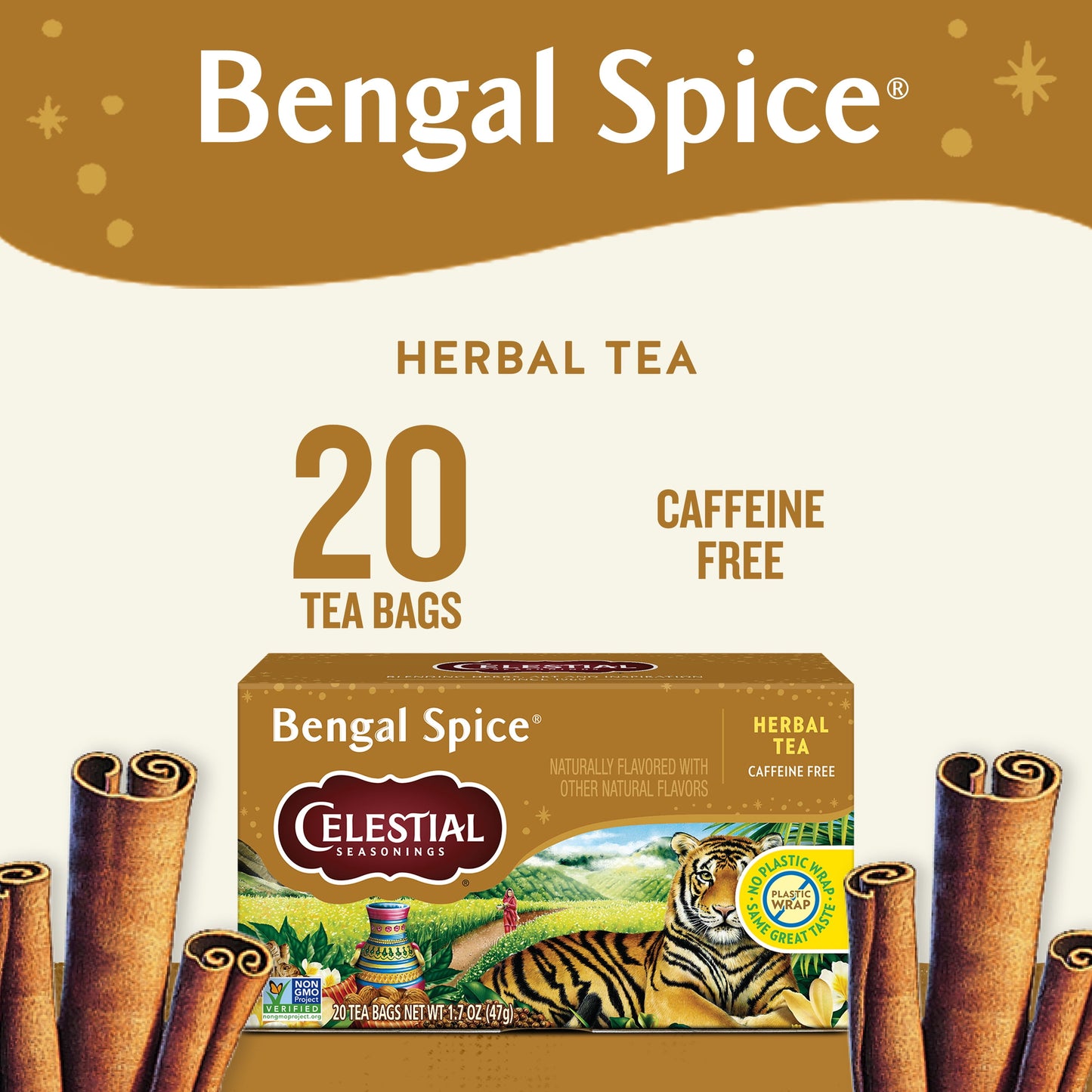 Bengal Spice Herbal Tea Bags (20 Count)