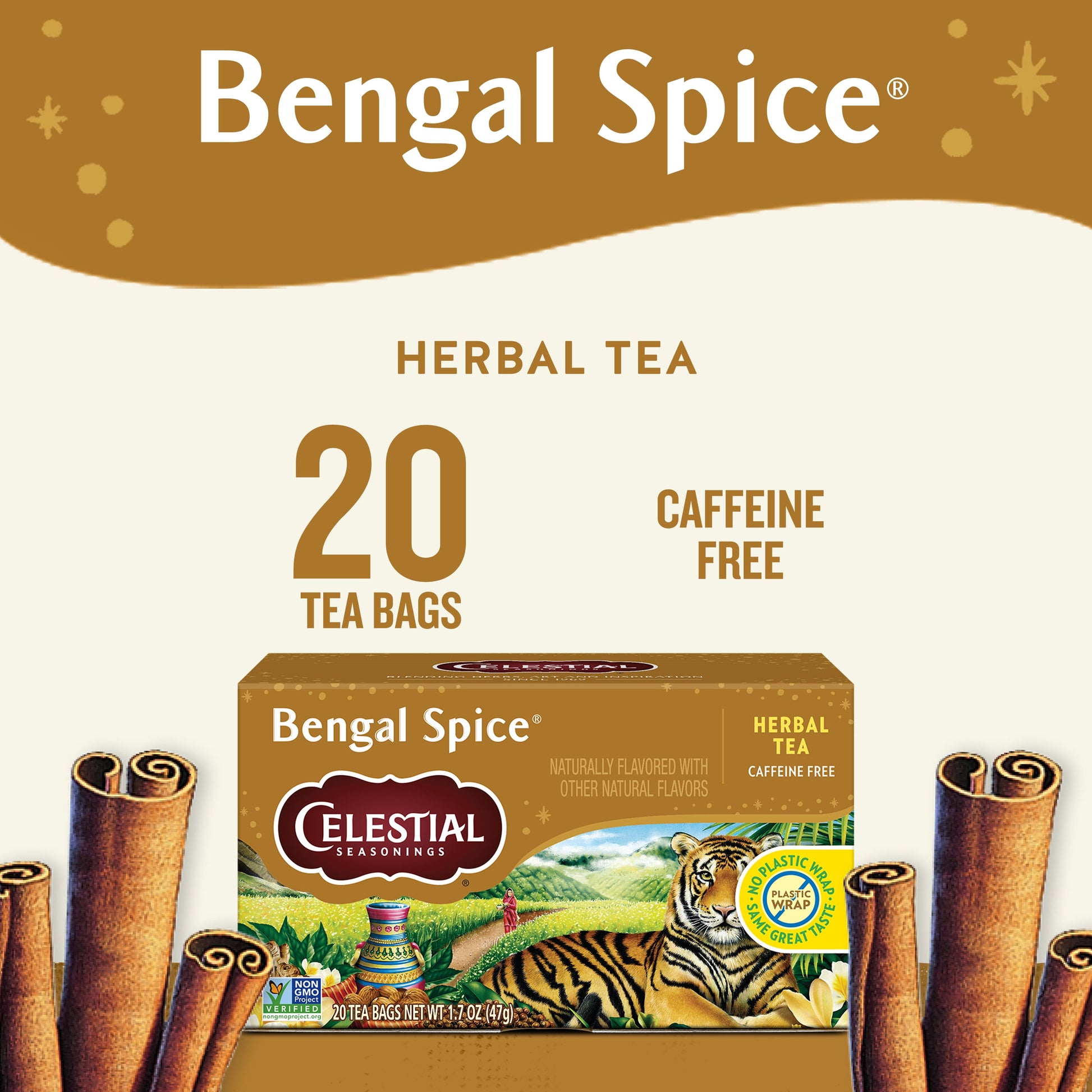 Bengal Spice Herbal Tea Bags (20 Count)