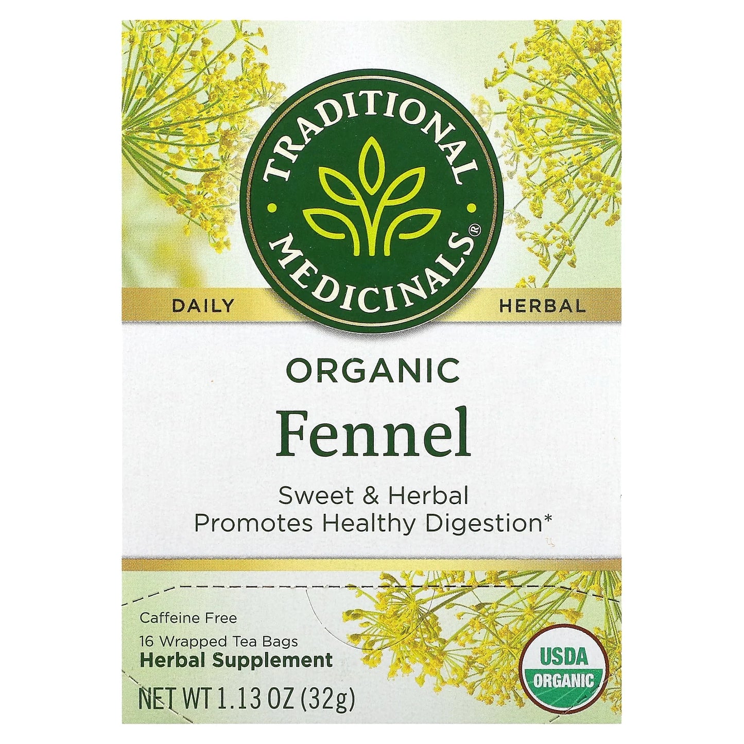 Organic Herbal Tea Fennel, 16 Bags
