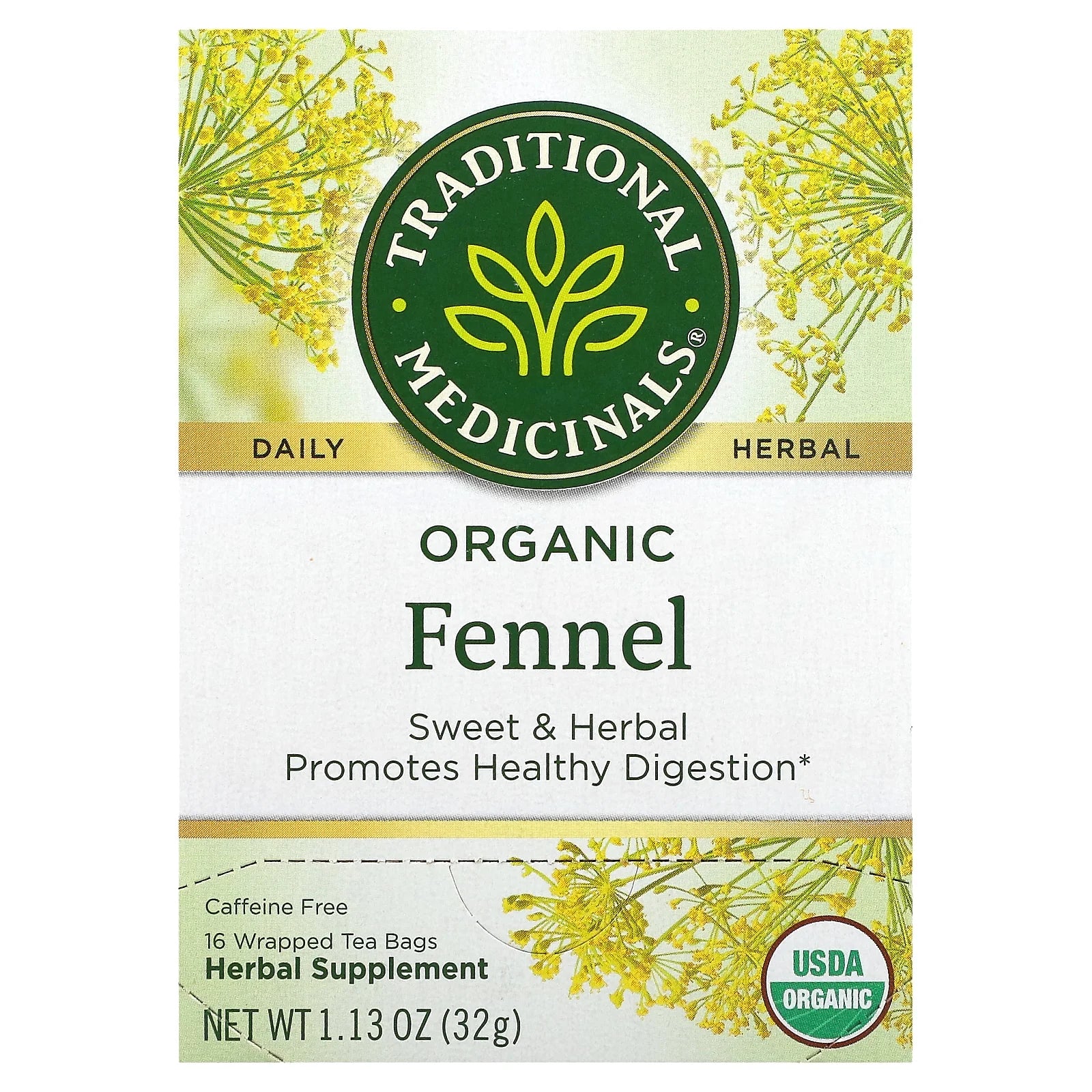 Organic Herbal Tea Fennel, 16 Bags