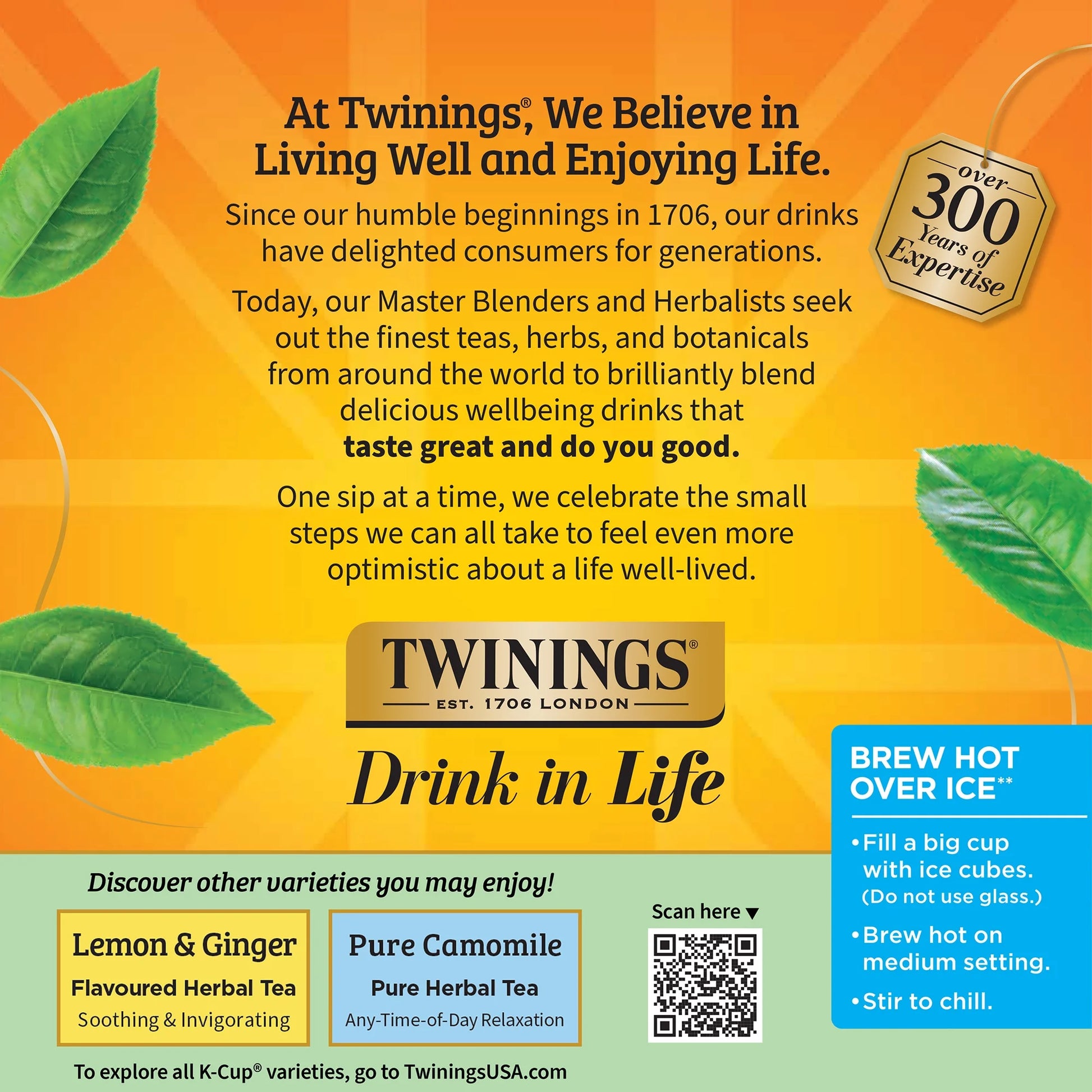 (2 Pack)  Pure Peppermint Herbal Tea K-Cup Pods for Keurig, 12 Count, Caffeine-Free