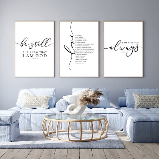 Bible Verse Wall Art Decor Scripture Canvas Wall Art Christian Wall Art Inspirat
