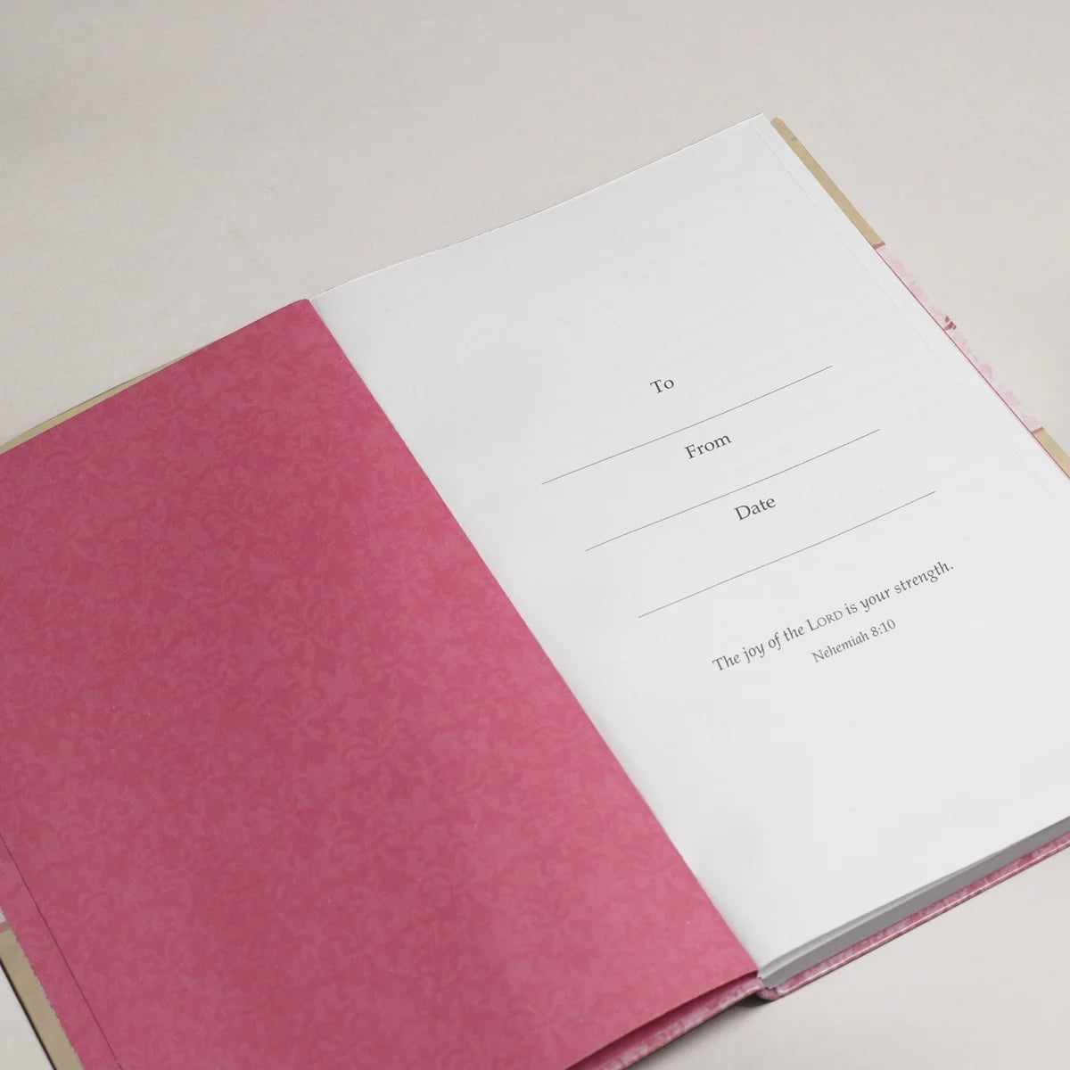 Scripture Journal May the Lord Bless You Numbers 6:24 Bible Verse Pink Floral Inspirational Notebook,128 Ruled Pages Flexcover 5.5” X 8.5”