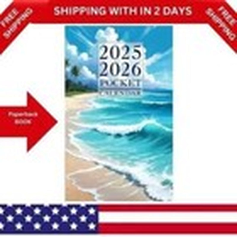 Pocket Calendar 2025-2026 for Purse: Small 2-Year Monthly Planner from January 2