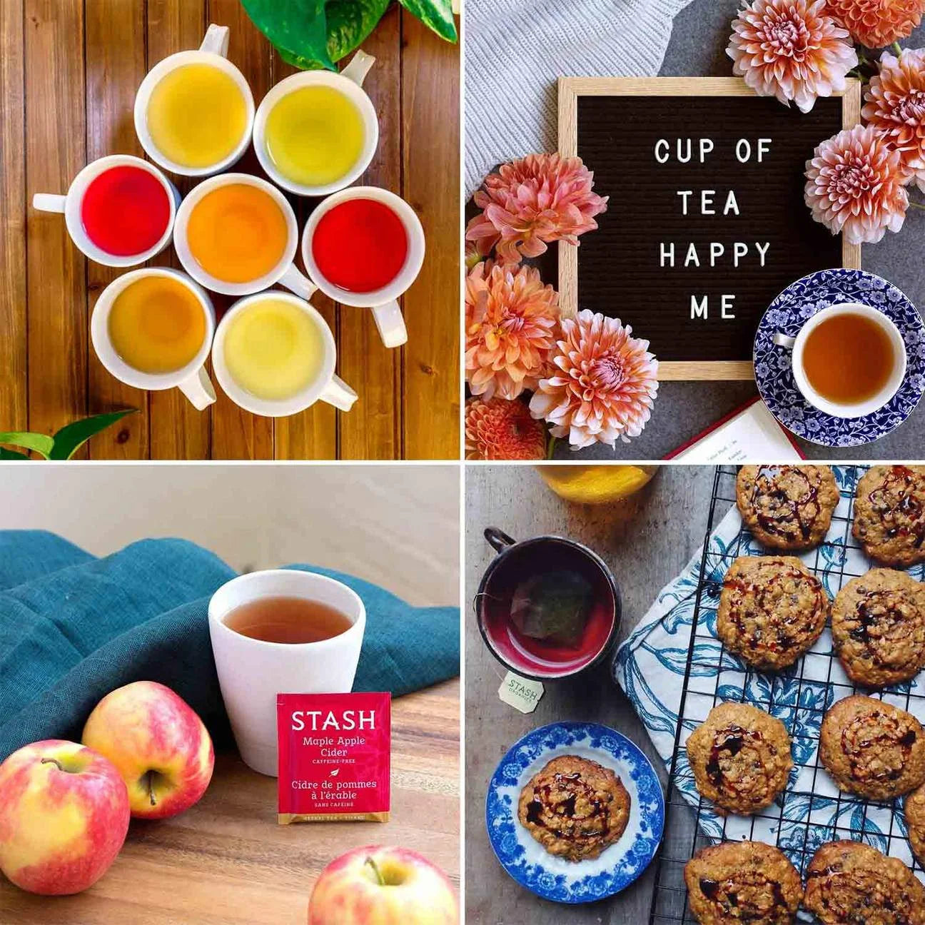 Stash Assorted Herbal Tea Bags Variety Pack, 50 Count – Caffeinated & Decaf Sampler with 50 Flavors