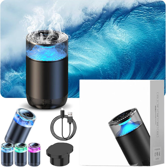 Spray Car Viewing Aromatherapy Diffuser, 2025 New Smart Car Air Freshener, 3 Mist Level, Rechargeable Auto On/Off Intelligent Car Diffuser for Home Room Cars Office (Holiday Sea Breeze)