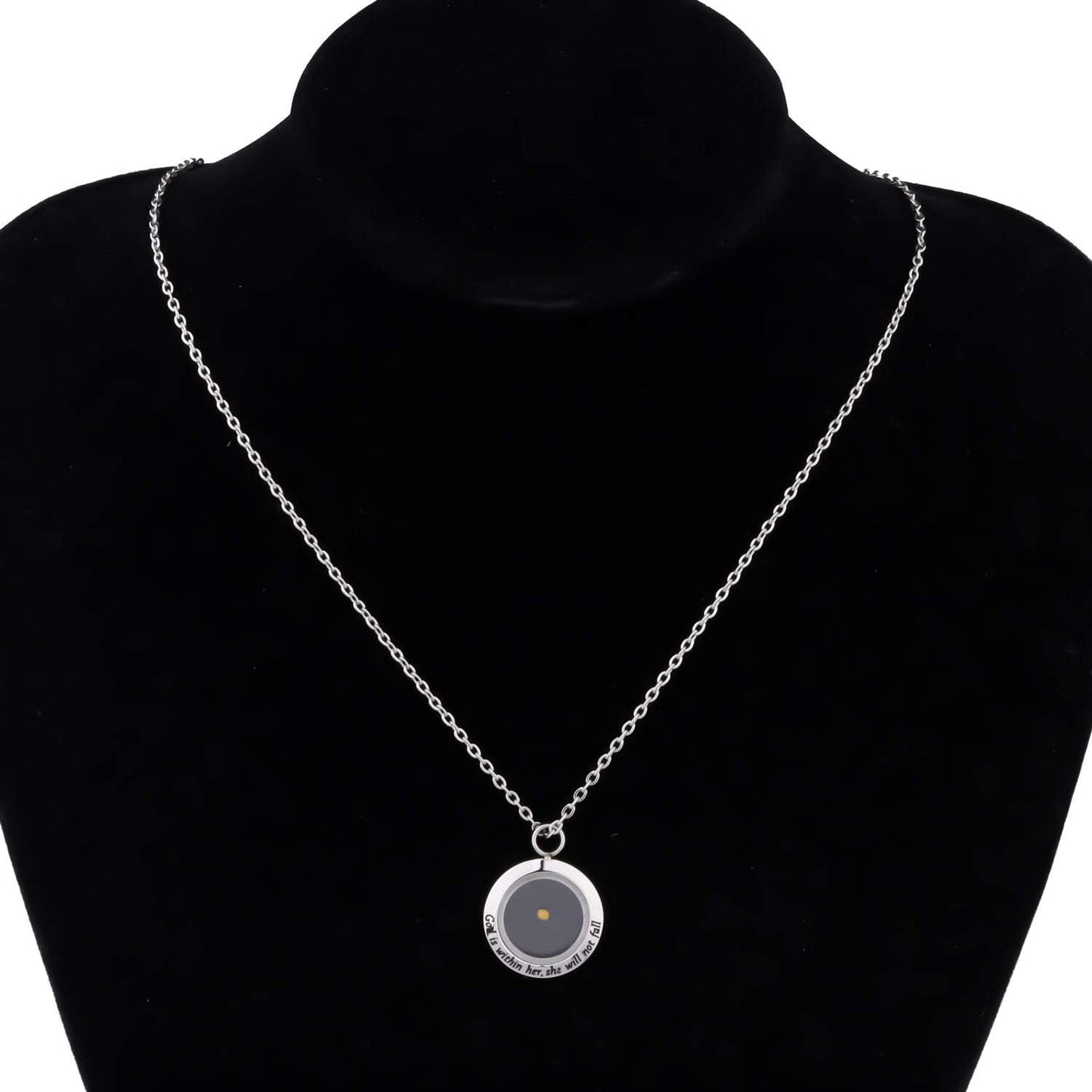 Christian Gift Mustard Seed Necklace Inspirational Religious Bible Verse Jewelry Gift for Woman Girls