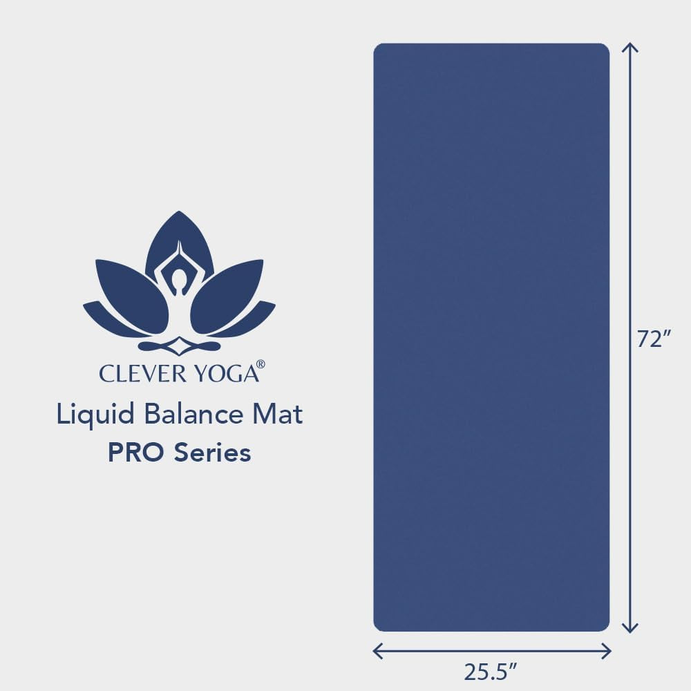 Better Grip Thick Yoga Mat - Beginner Exercise Yoga Mat with Non-Slip Surface for Home Gym, Earth-Friendly & Recyclable Pilates and Workout Pad Women & Men, 1/4 Inch Thick