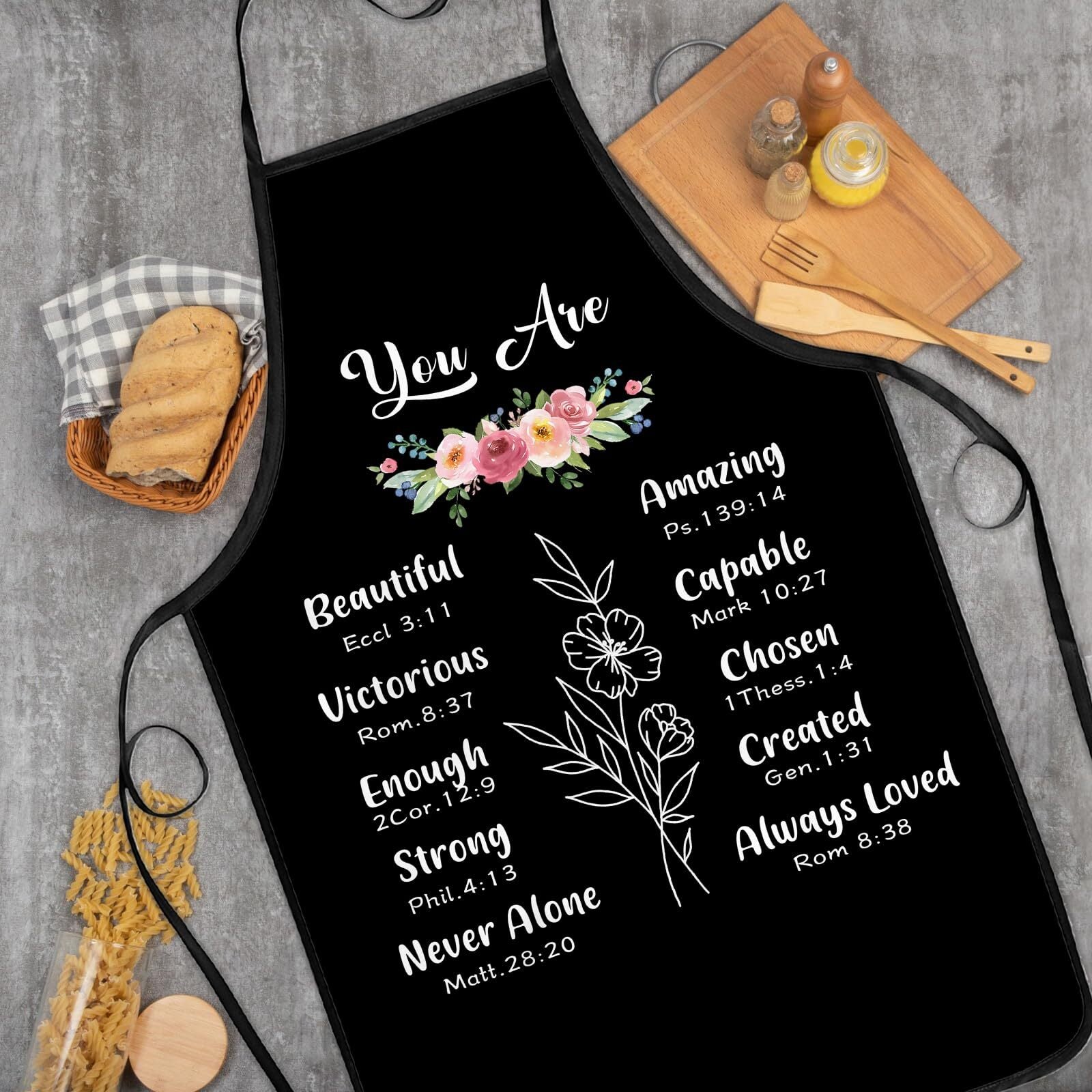 Cooking Apron for Women Christian Gifts Inspirational Religious Aprons Birthday