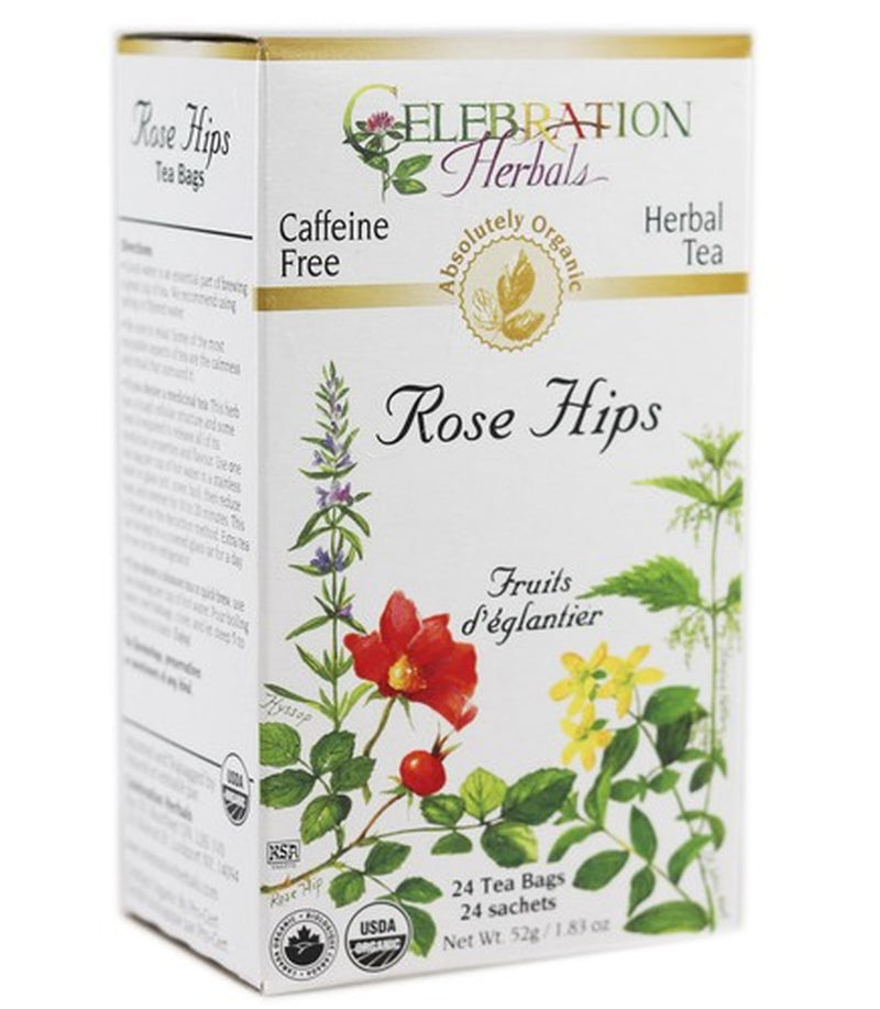 Celebration Herbals Rose Hips Herbal Tea 24 Count High Quality Real Tea