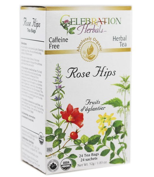 Celebration Herbals Rose Hips Herbal Tea 24 Count High Quality Real Tea