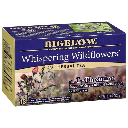 Bigelow Whispering Wildflowers Herbal Tea 18 Bags Pack of 6 Caffeine Free