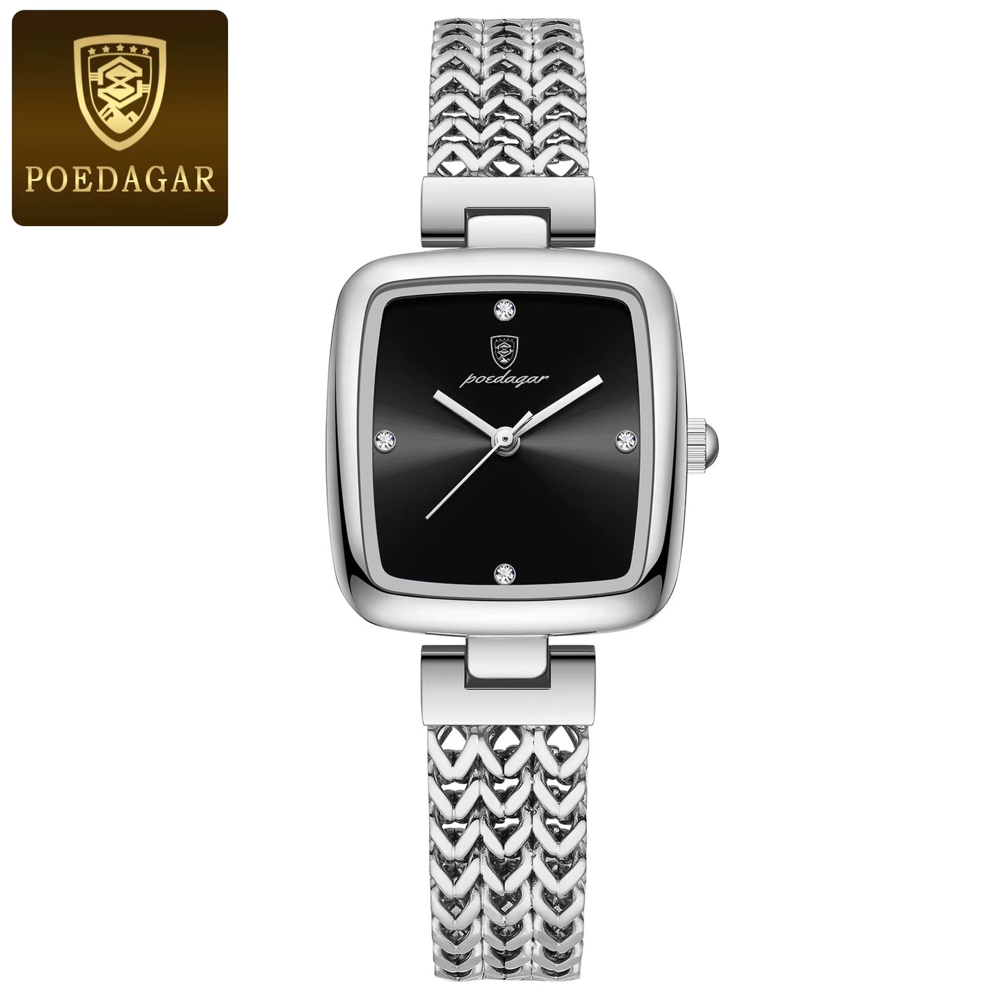 Luxury Square Watch for Woman Waterproof Stainless Steel Ladies Quartz Watch Dress Elegant Women Watches Fashion Reloj