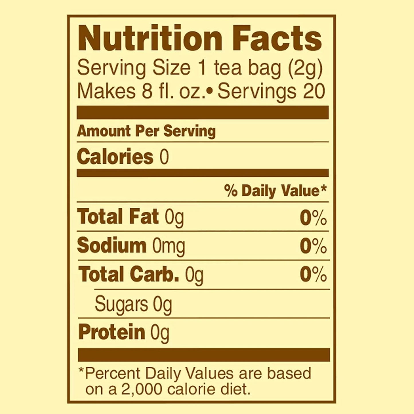 True Blueberry Herbal Tea Bags, 20 Ct Pack of 6