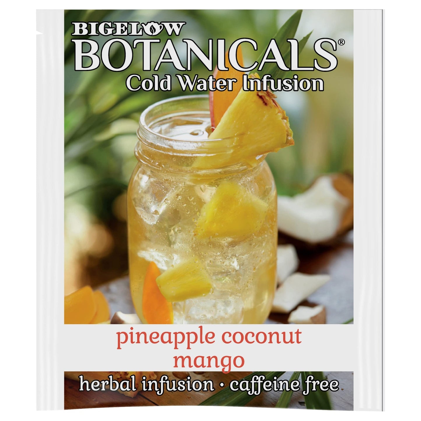 Bigelow Pineapple Coconut Mango Herbal Cold Water Infusion Tea 6 Pack 108 Bags