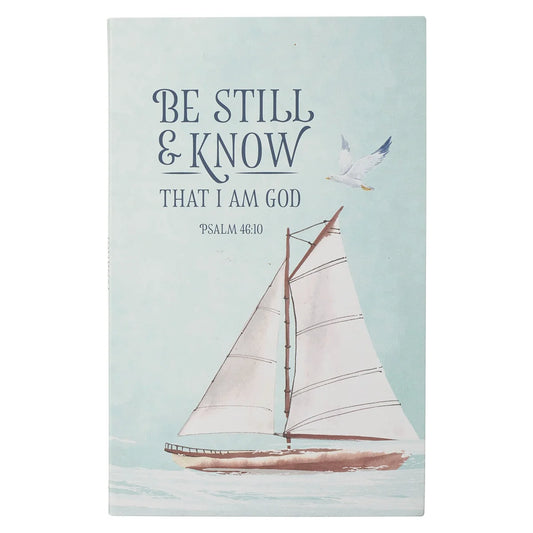 Scripture Journal Be Still and Know Psalm 46:10 Bible Verse Inspirational Notebook,128 Ruled Pages Flexcover 5.5” X 8.5”