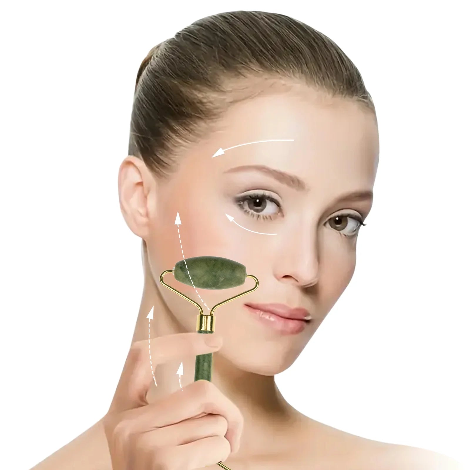 Gua Sha Facial Tools Set of 3 - Large Bian Stone for Face & Body Massage - Glowing Massage Tool & Body Set for Daily Skincare Routine