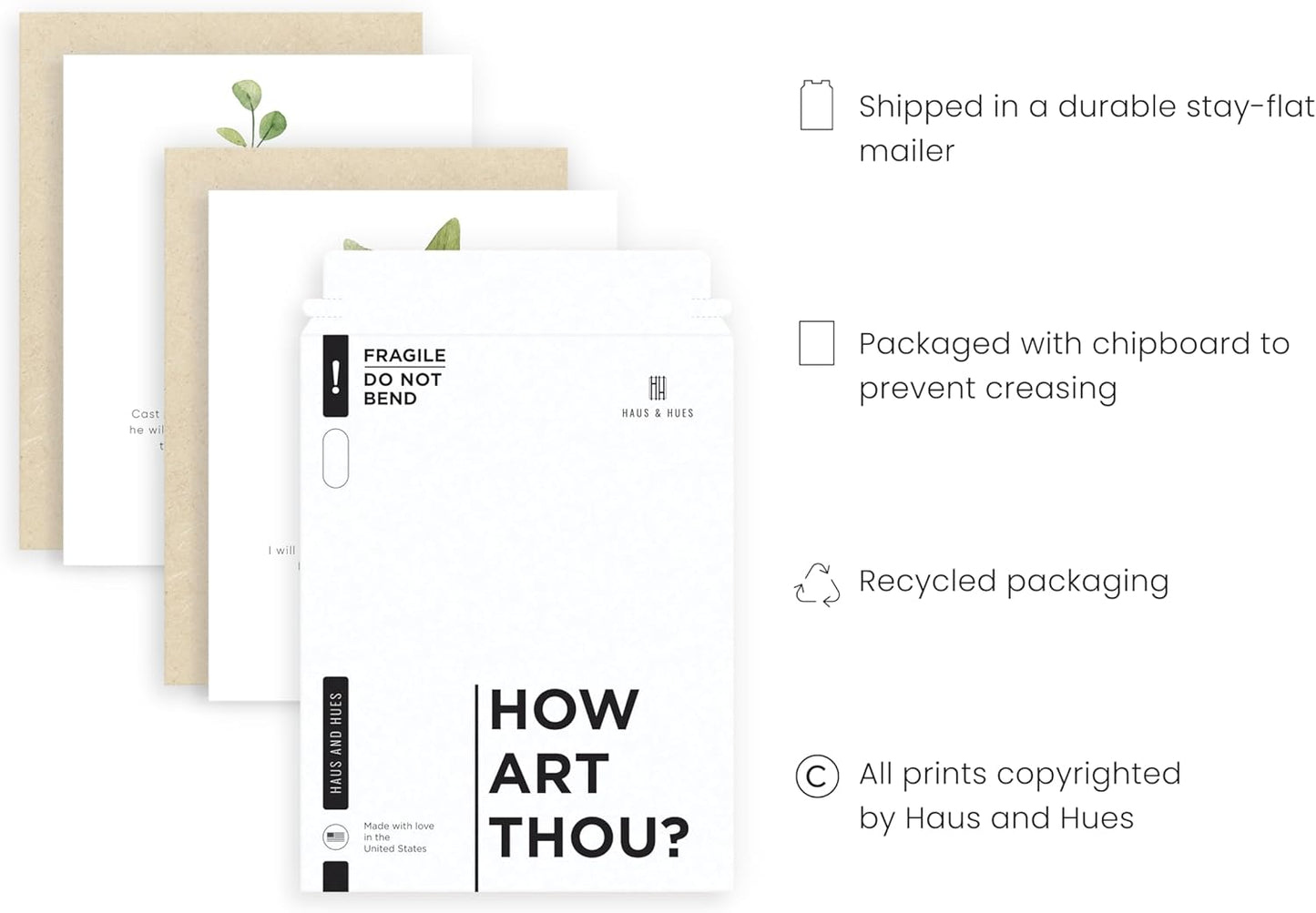 Bible Verses Wall Decor – Set of 6 Christian Scripture Art Prints, Inspirational Bible Verse Posters, Biblical Wall Decor, Scripture Wall Art (Unframed, 8"X10")