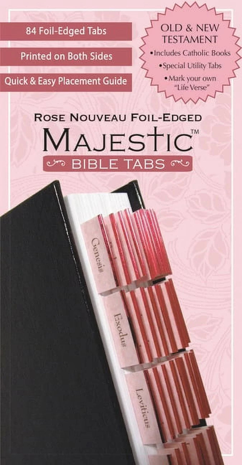 Majestic(Tm) Bible: Majestic Rose Nouveau Foil-Edged Bible Tabs (Other)
