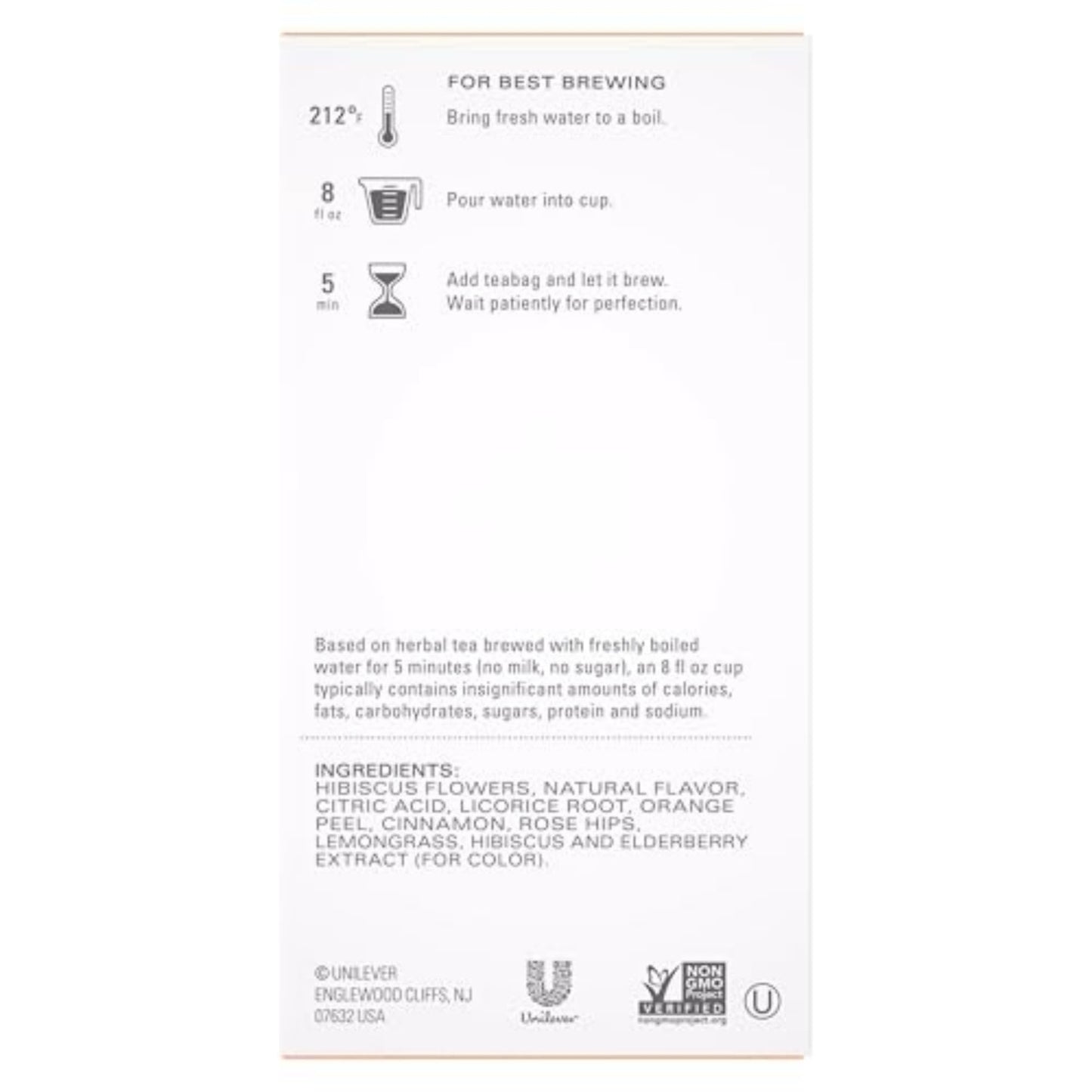 TAZO Passion Herbal Tea Bags 20 Count Pack of 6 Caffeine Free Iced Tea