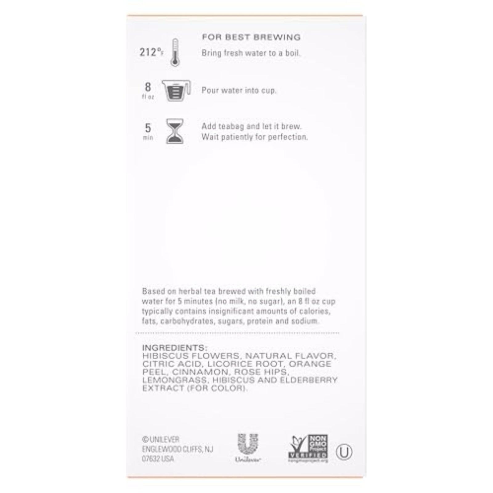 TAZO Passion Herbal Tea Bags 20 Count Pack of 6 Caffeine Free Iced Tea