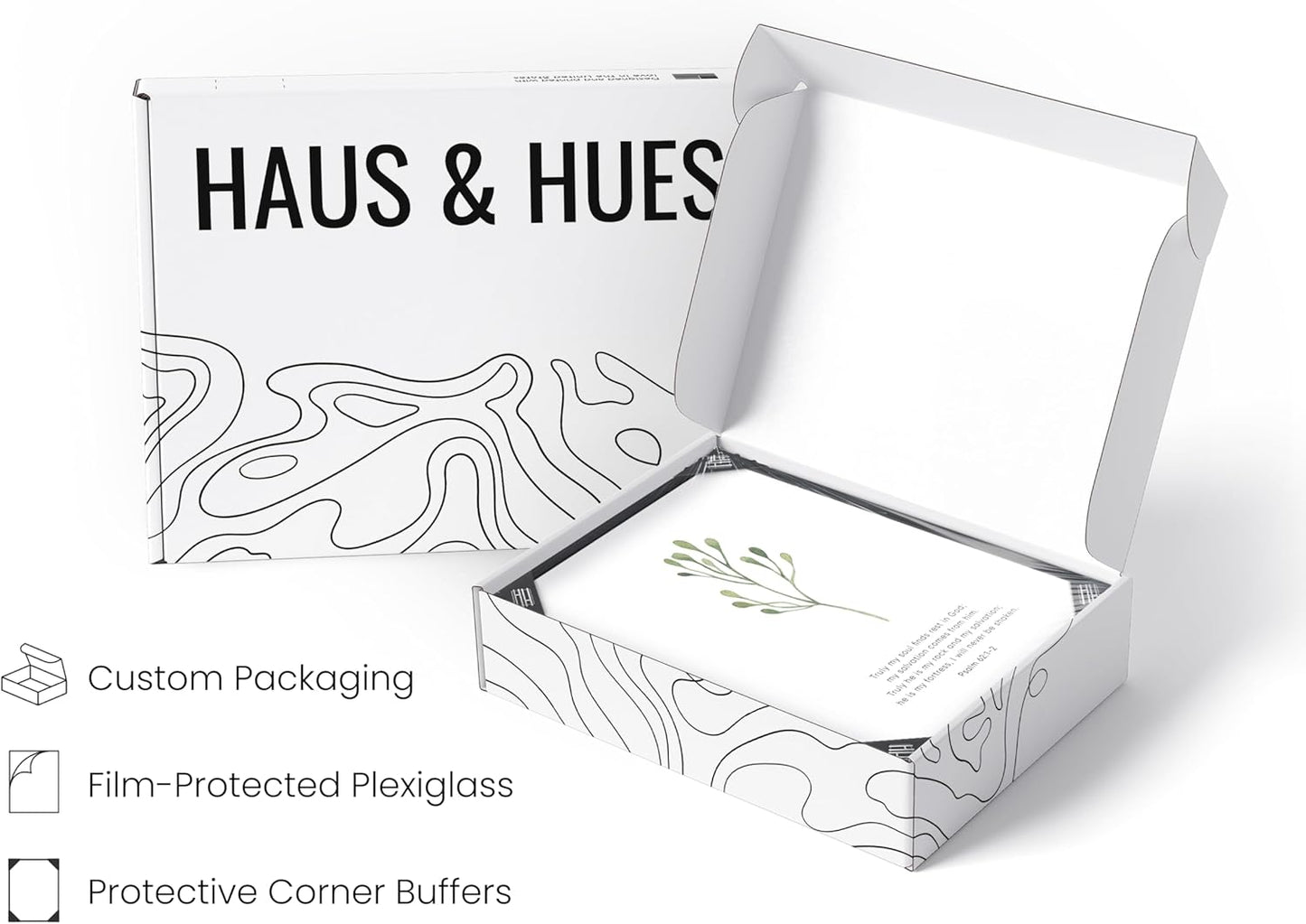 Bible Verses Wall Decor – Set of 6 Christian Scripture Art Prints, Bible Verse Wall Decor, Inspirational Christian Wall Art, Religious Posters (Black Frame, 8X10)