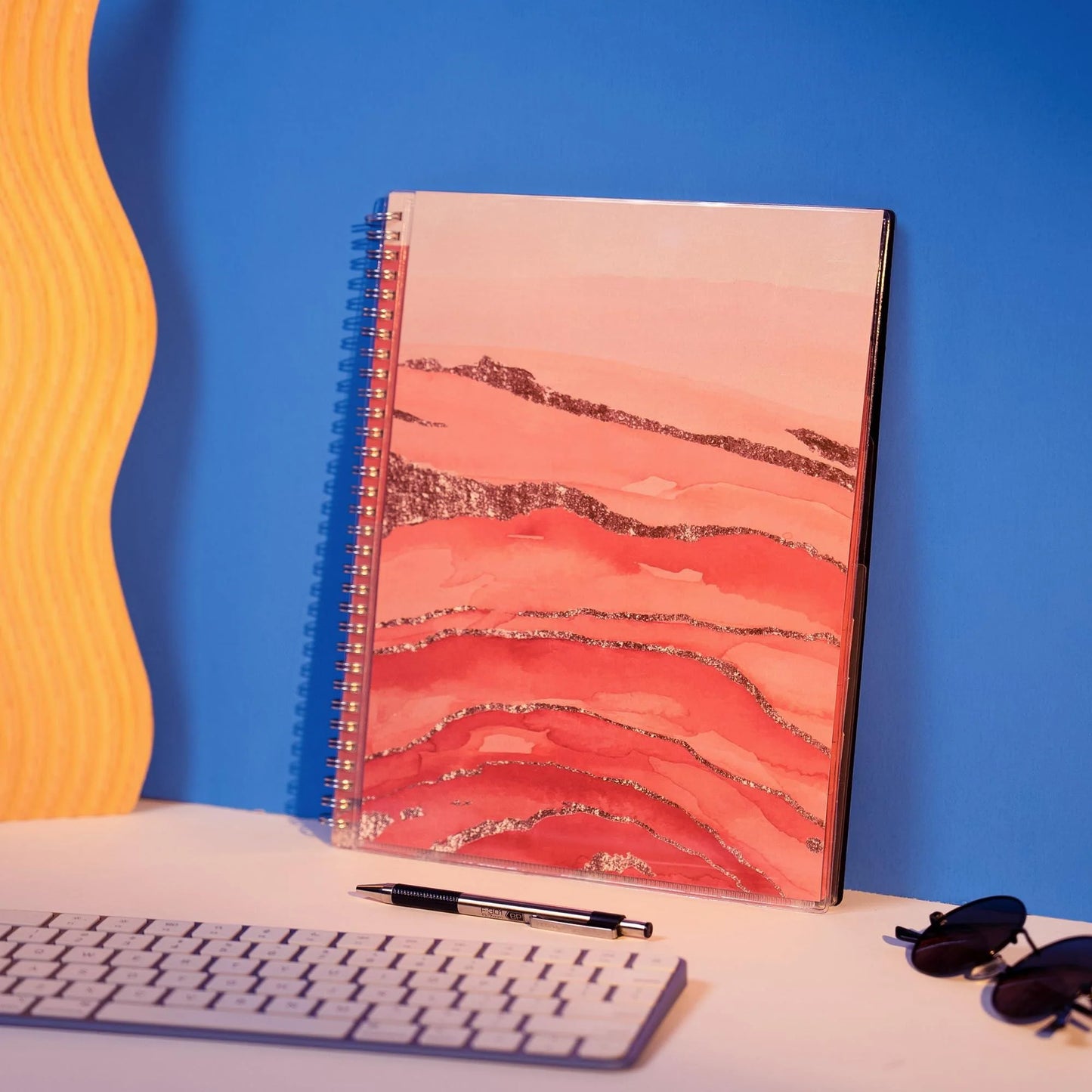 Aesthetic Planner Academic Year July 2024 June 2025 8.5X11 Inch Marble Pink