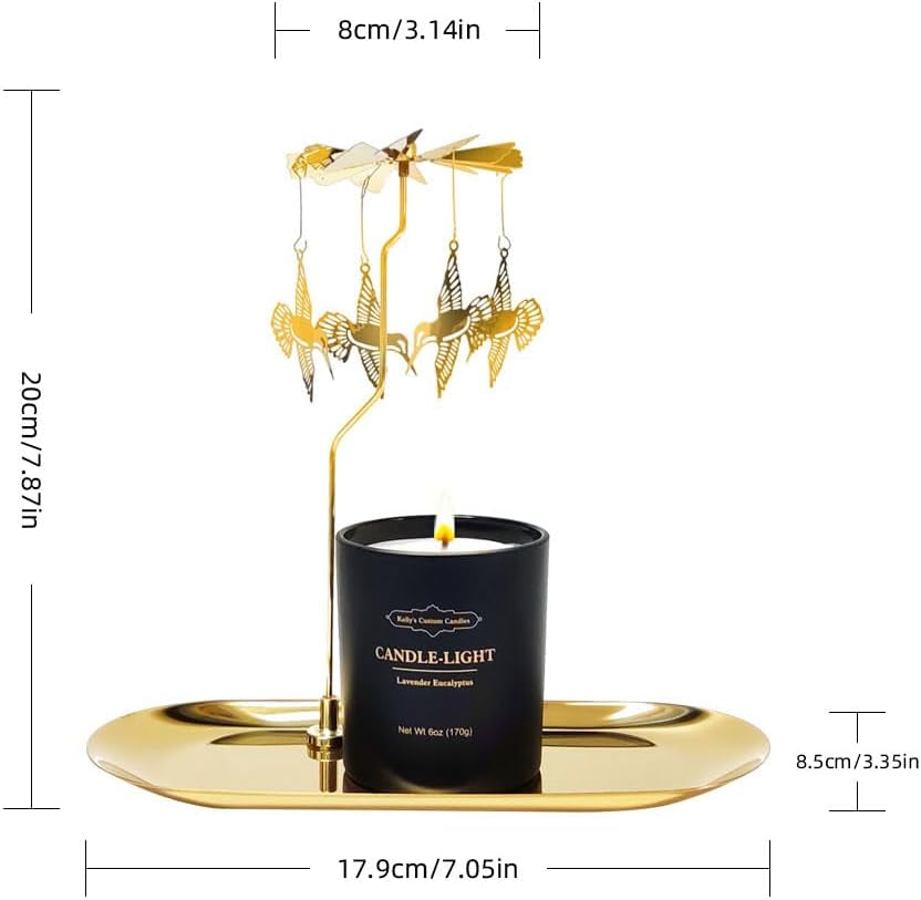 Birthday Gifts for Women,Rotatable Hummingbird Candle Gift,6 Oz Unique Candle Gifts for Colleagues,Mom and Wife,Birthday,Anniversary,Christmas and Thanksgiving.