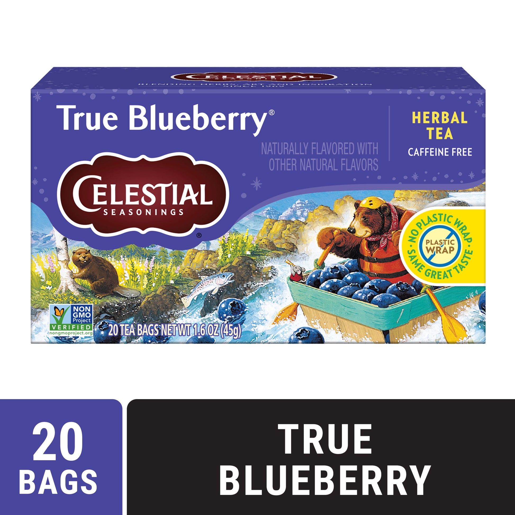 True Blueberry Caffeine-Free Herbal Tea Bags (20 Count)