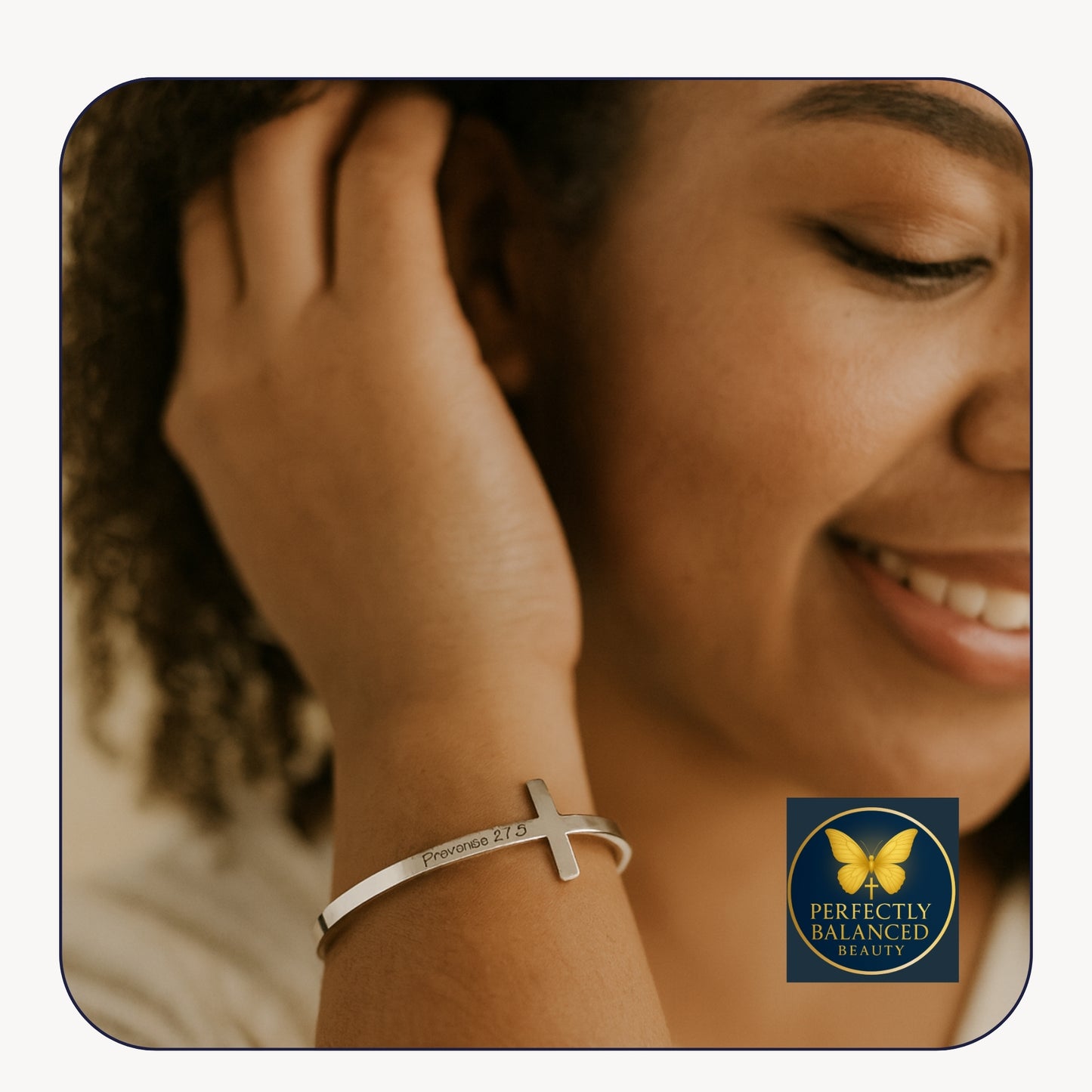 Cross Bracelet – “A Sweet Friendship Refreshes the Soul” (Proverbs 27:9)