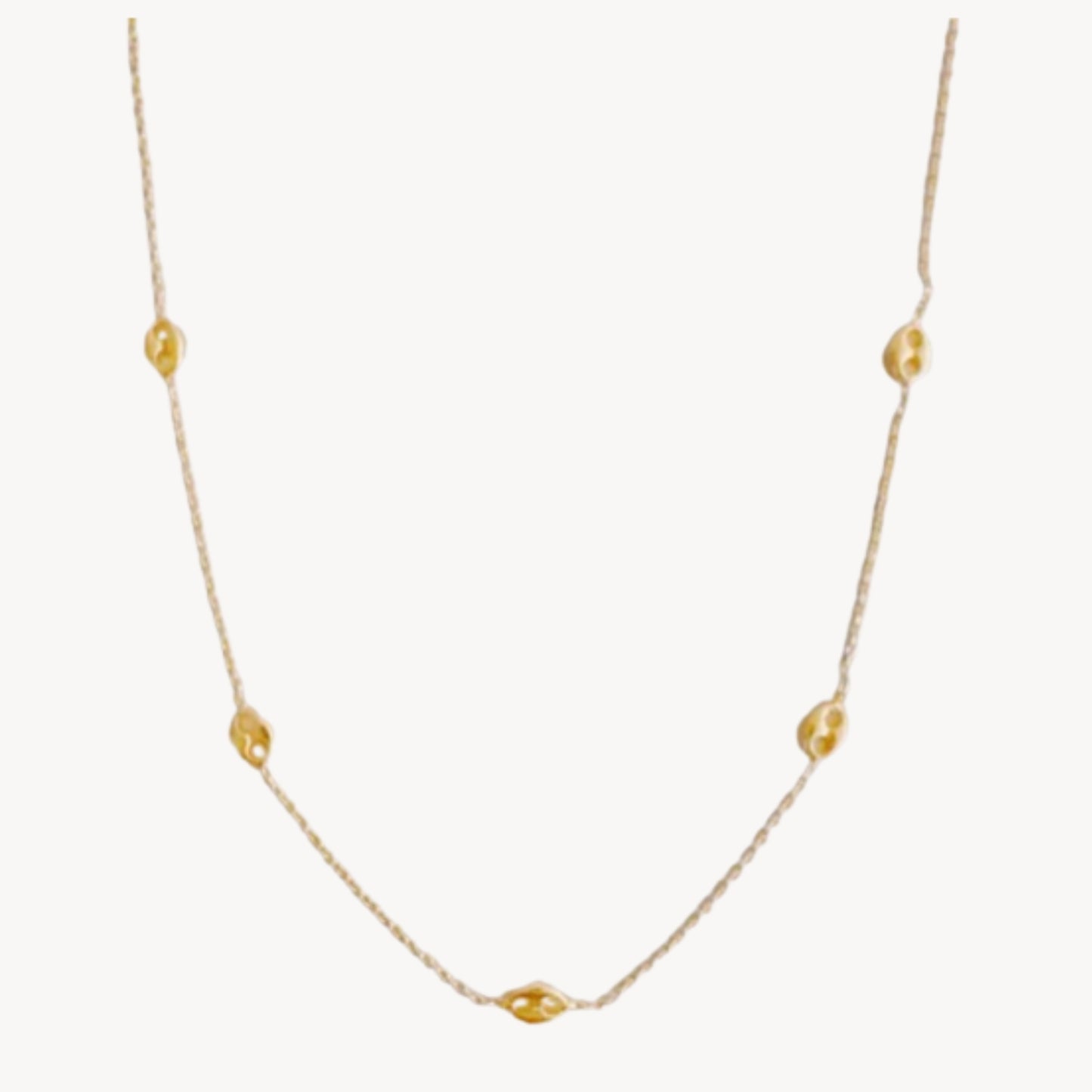 Grace in Motion – Petite Horse Bit Link Station Necklace