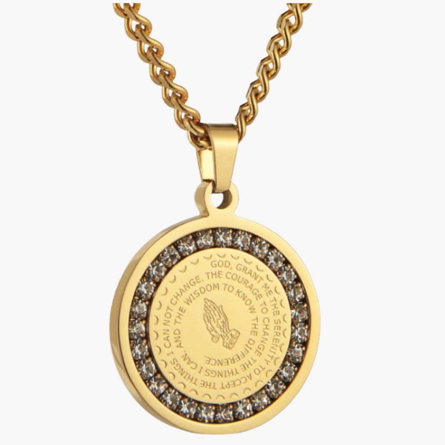 Faith & Courage Medallion Necklace