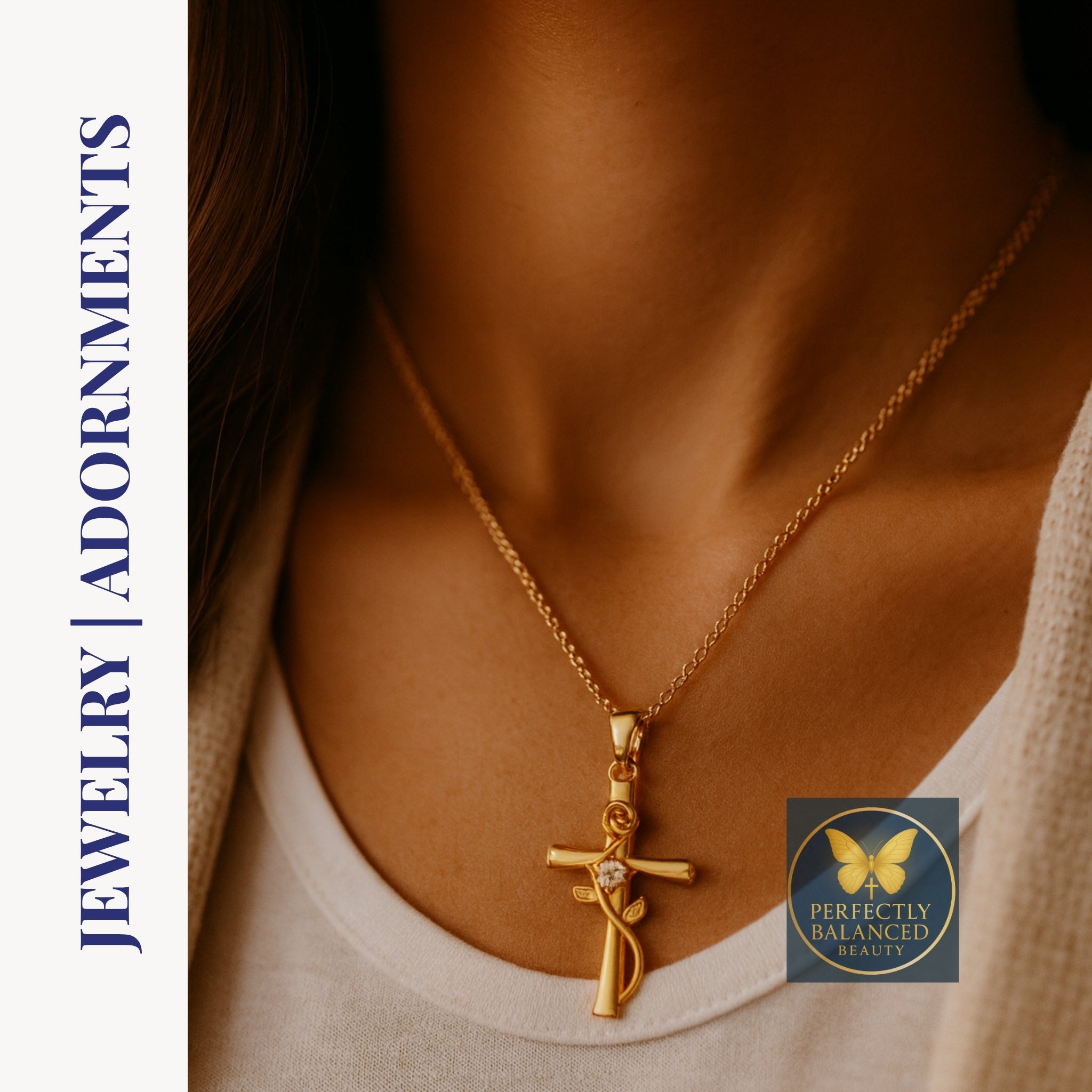 Gold and silver jewelry inspired by faith and inner strength.