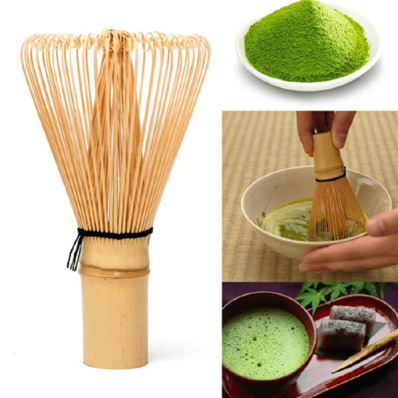 Premium Japanese Matcha Tea Set Bamboo Whisk – Green Tea Mixing & Kitchen Accessory-1