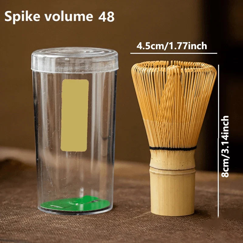 Premium Japanese Matcha Tea Set Bamboo Whisk – Green Tea Mixing & Kitchen Accessory-3