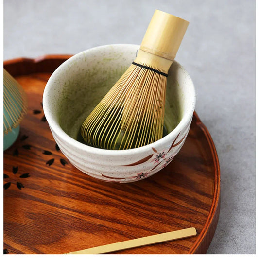 Premium Japanese Matcha Tea Set Bamboo Whisk – Green Tea Mixing & Kitchen Accessory-0