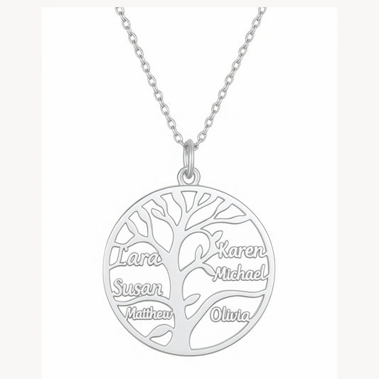 Family Tree Necklace – Personalized Generations Pendant (Copy)
