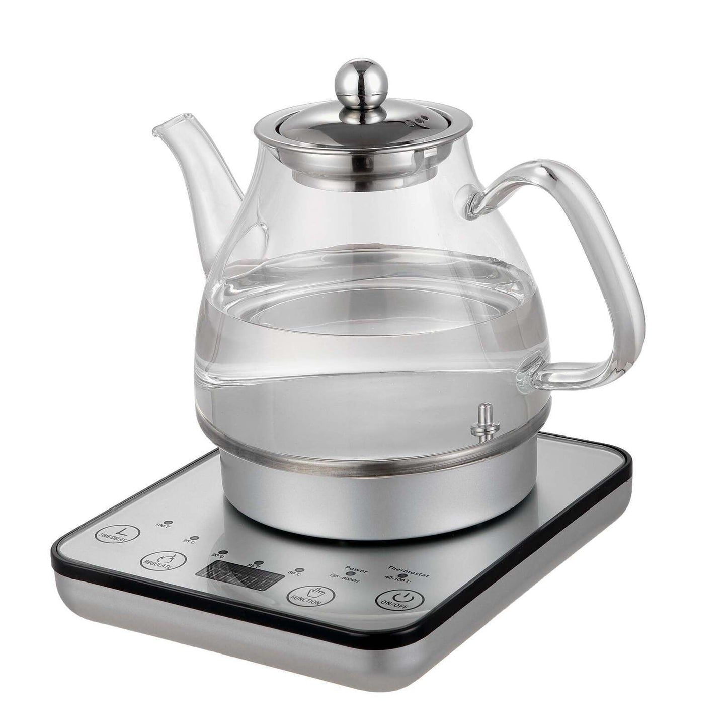 NNEDSZ 1.2L Digital Glass Kettle w/ Electric Tea Pot & Infuser 800W