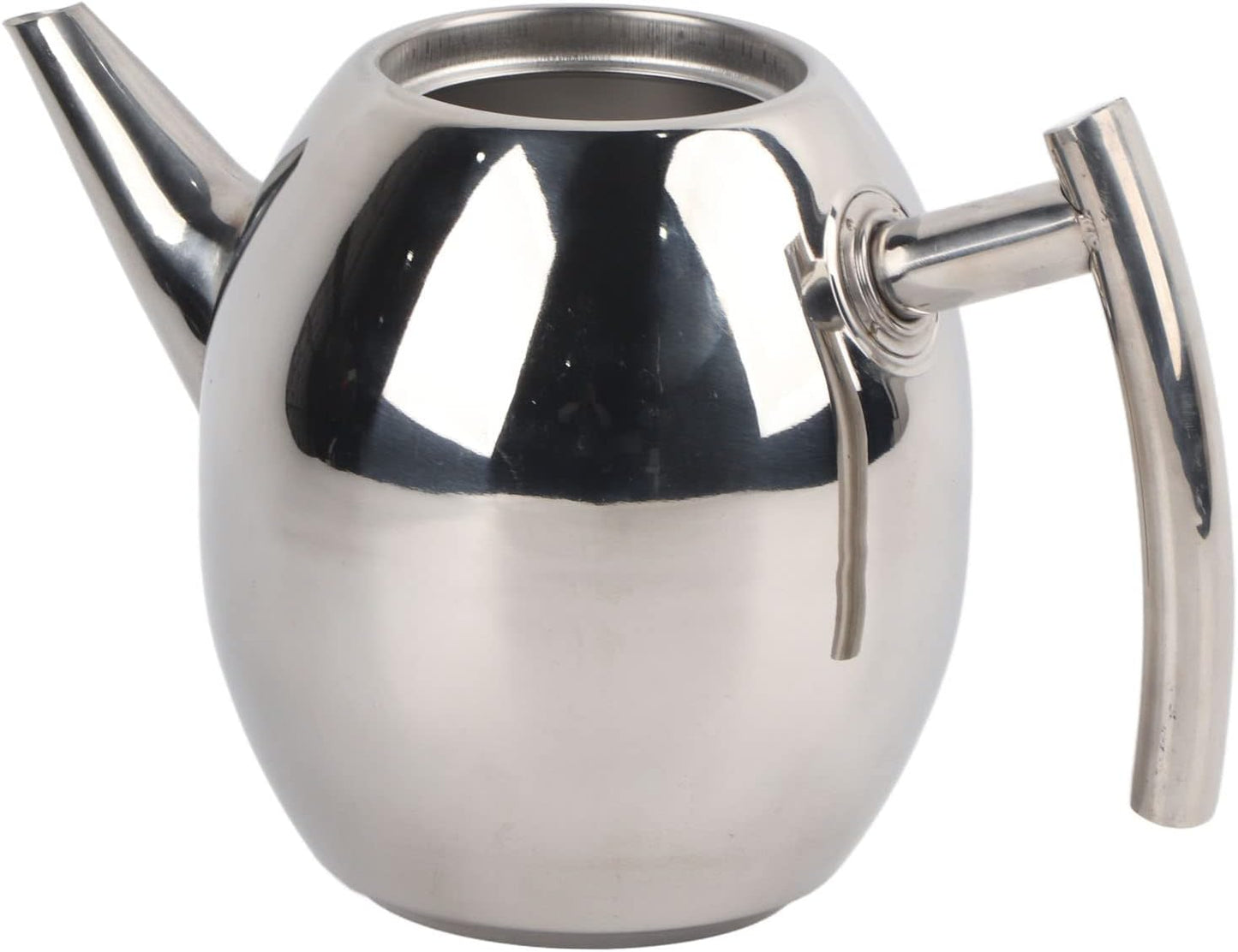 Tea Kettles, Stainless Steel Teapot Coffee Pot Kettle Stovetop Whistling Teakettle Teapot with Filter Large Capacity for Home, Cafe, Bar, Restaurant (1L/1000Ml)