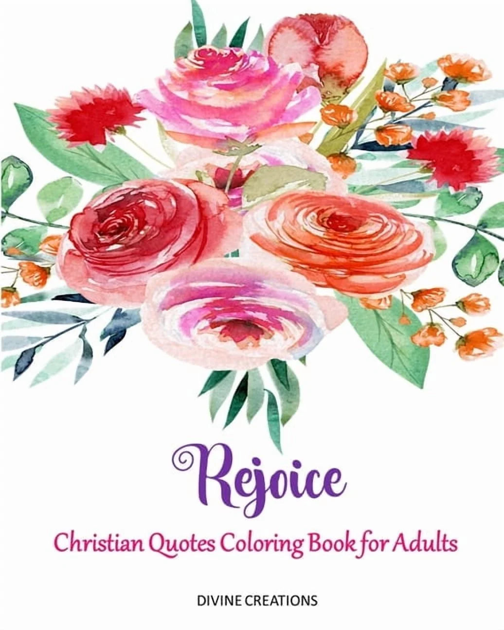 Rejoice: Christian Quotes Coloring Book for Adults, (Paperback)
