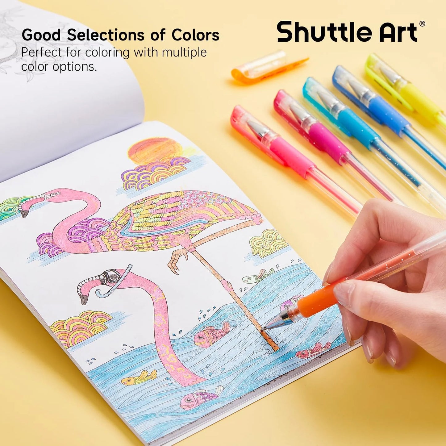 120 Pack Set 60 Colored Gel Pen with 60 Refills