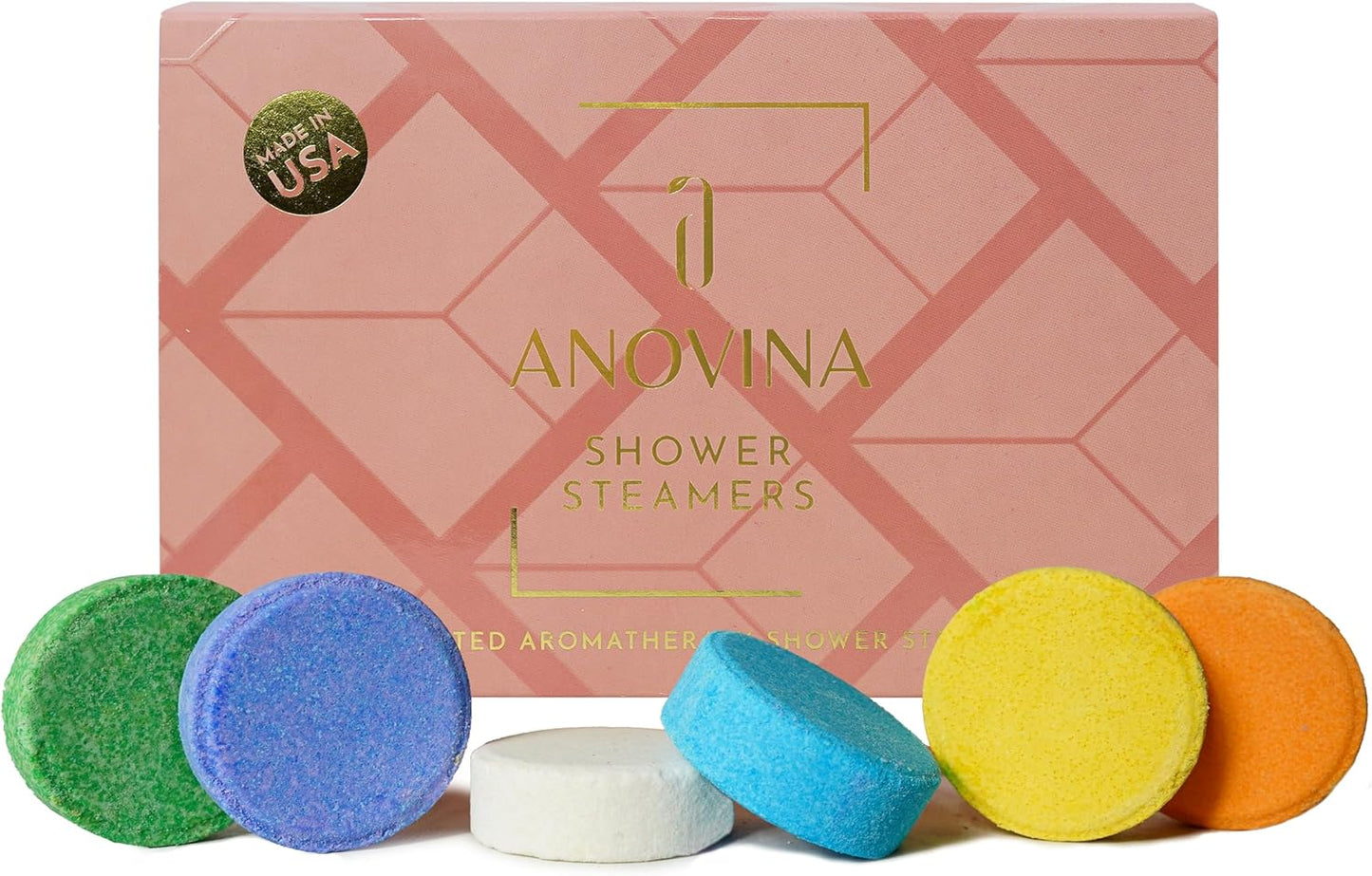 Shower Steamers Aromatherapy Gift Box Made in USA Self Care Gifts for Women and Men - All Natural Shower Bombs - Shower Tablets Made with Essential Oils