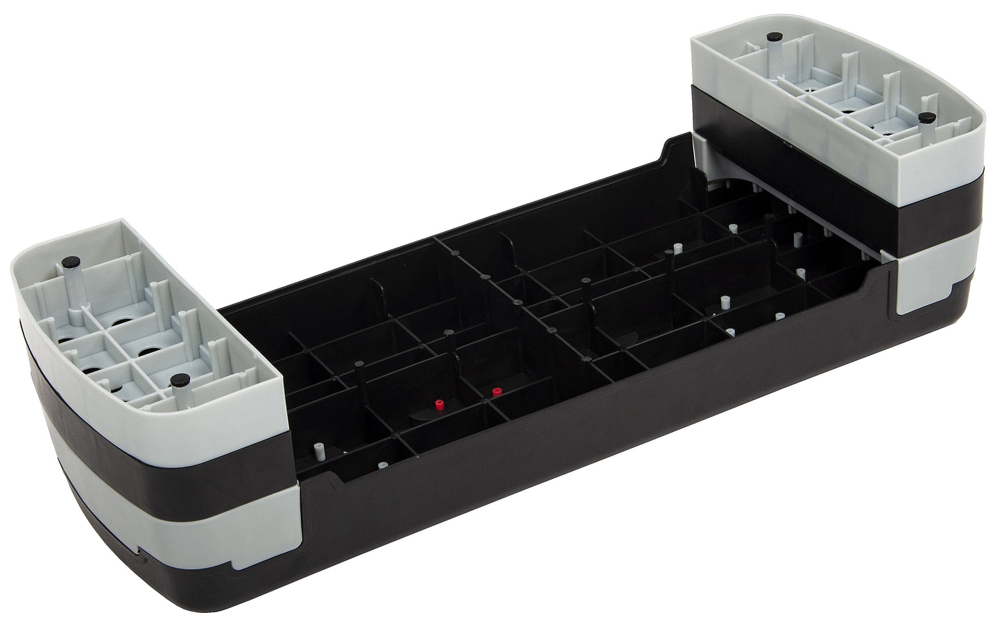 Aerobic Step Platform Trainer with Adjustable 3-Level Risers, Black & Gray