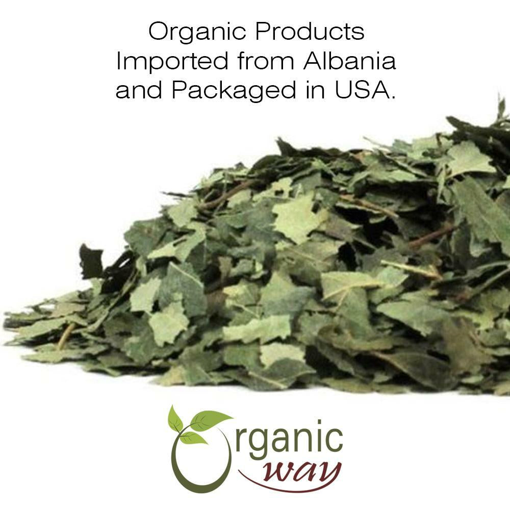 Organic Way Birch Leaf Whole - Herbal Tea | Organic, Kosher & USDA Certified
