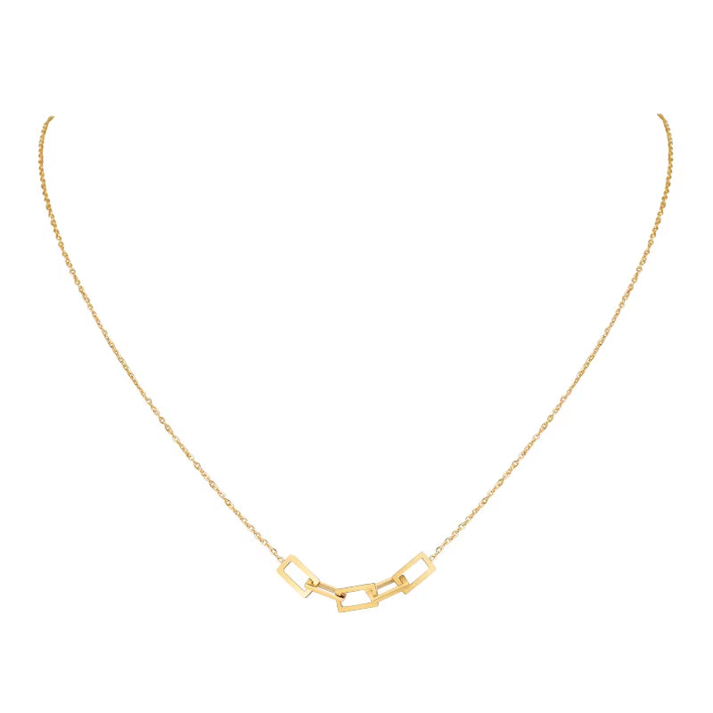 Delicate Petite Sideway Cross Necklaces Pendant Women Stainless Steel Thin Chain Link Christian Jewelry